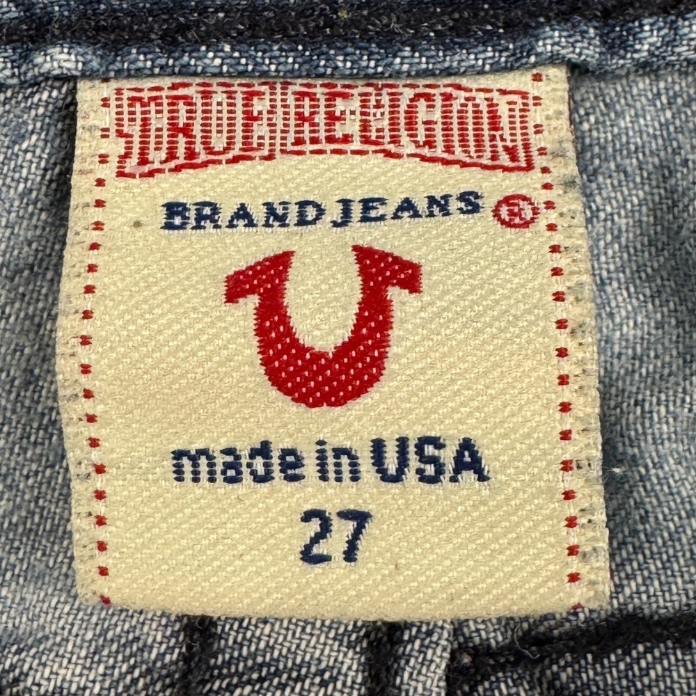 VINTAGE RARE True Religion Sammy Short Sz 27 Low Rise Y2K Vintage Casual - Picture 3 of 12